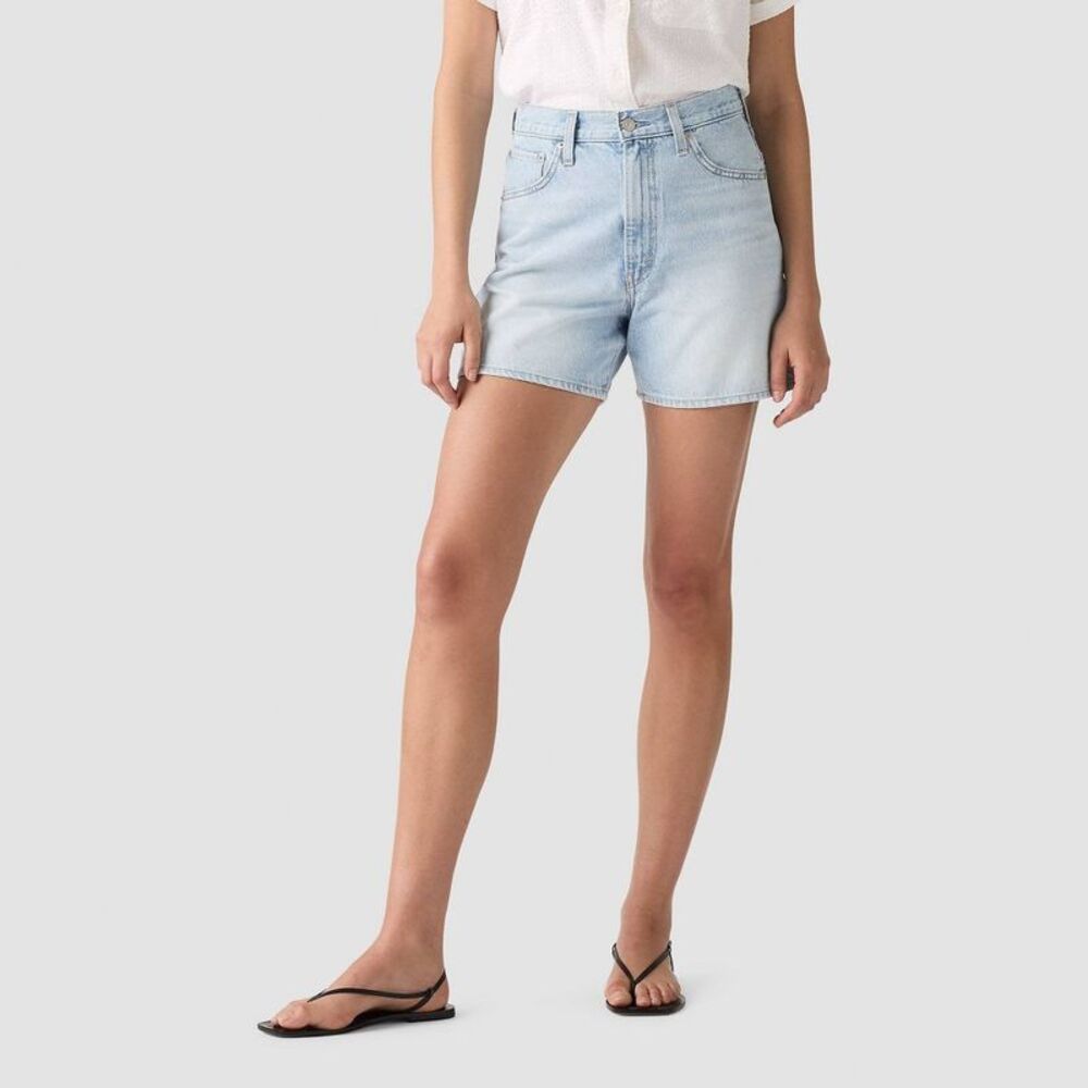 Open Box - Levi's -  Women's Cinch Mid-Thigh Shorts - Abraided Art